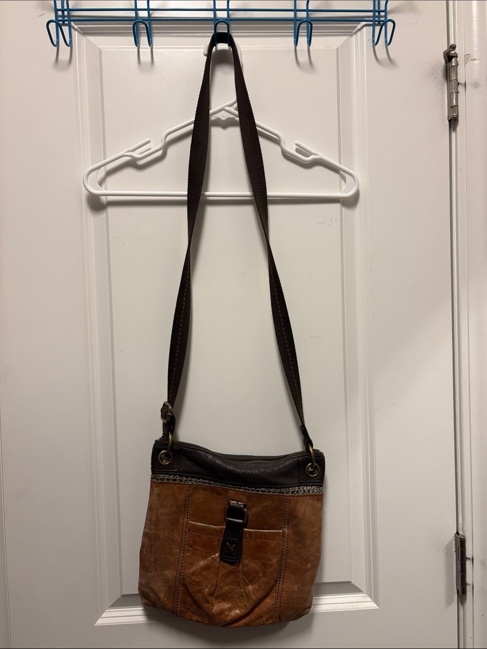 The Sak Leather Crossbody Bag with Adjustable Strap